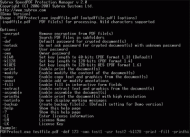 Sybrex SpeedPDF Protection Manager Console for AIX screenshot